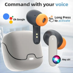 Bluetooth TWS Wireless Bluetooth Earphones Ultra-low Latency Dual Microphone ENC Noise Cancelling in Ear Bluetooth Earphones