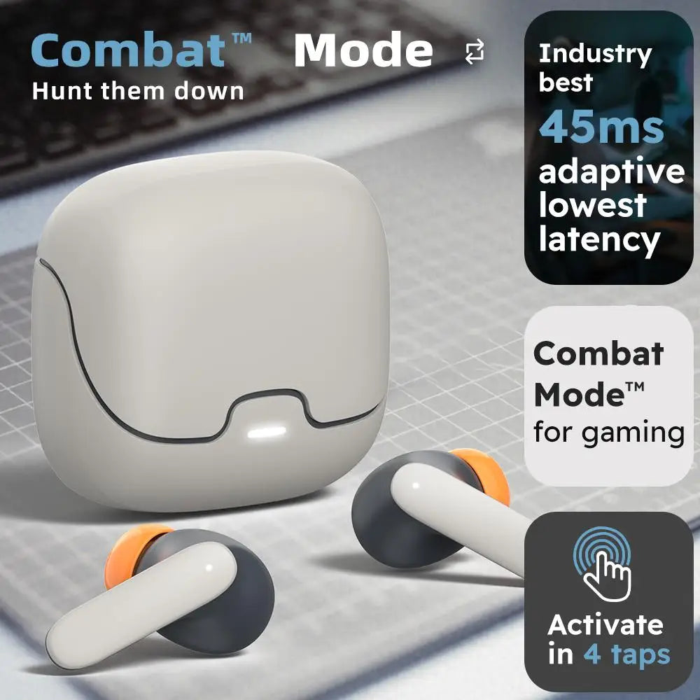 Bluetooth TWS Wireless Bluetooth Earphones Ultra-low Latency Dual Microphone ENC Noise Cancelling in Ear Bluetooth Earphones